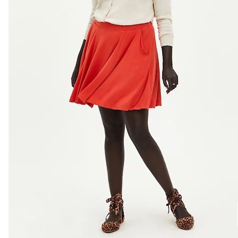 TORRID SKATER SKIRT - SUPER SOFT ORANGE